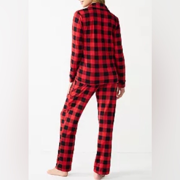 ♥️CUDDL DUDS Jammies For Your Families Buffalo Check 2pc Pajama set size L NWT - Picture 11 of 13